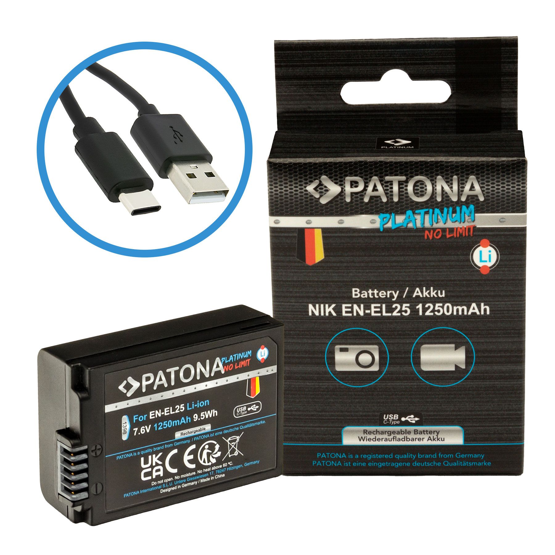 Patona Platinum USB-C Nikon EN-EL25