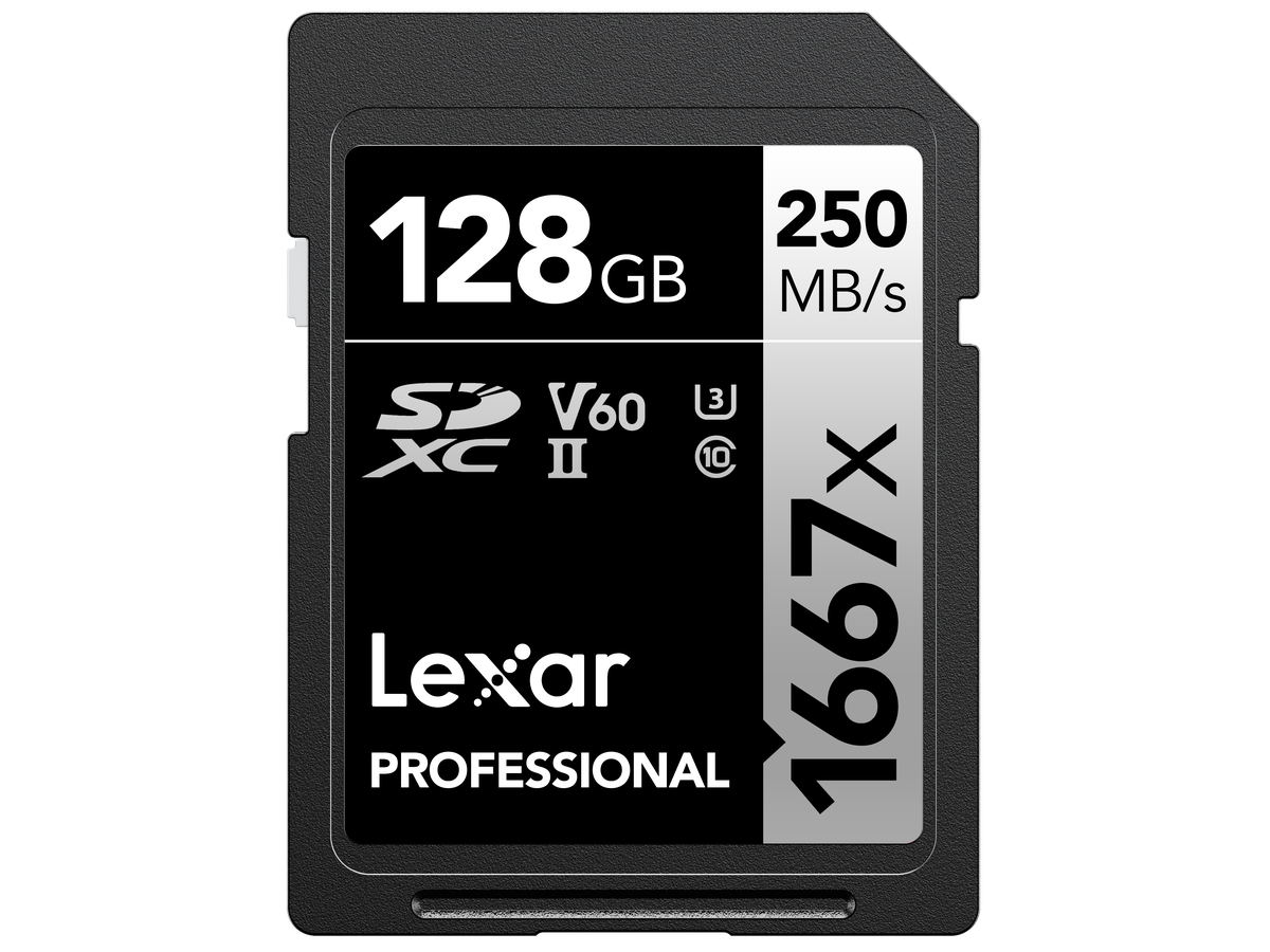 Lexar 1667x UHS-II SDXC 128GB Silver