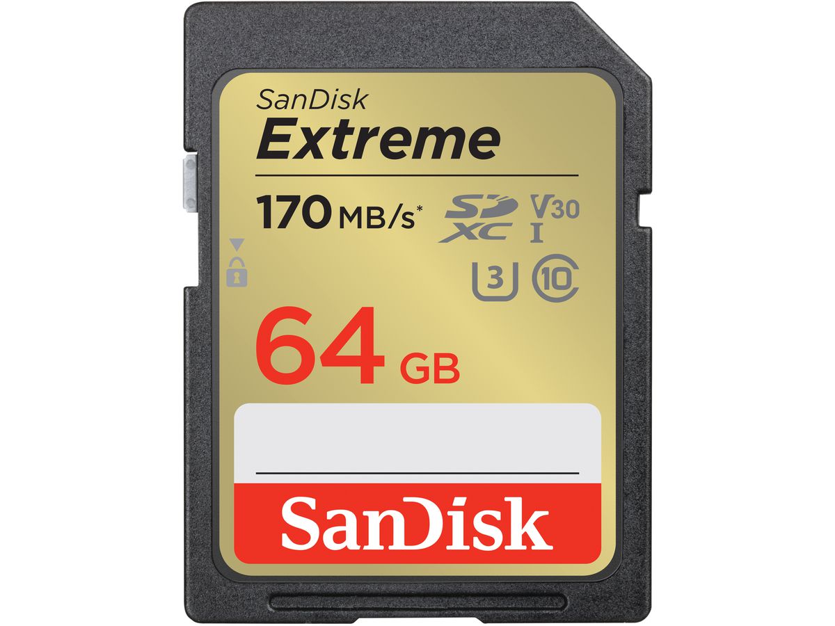 SanDisk Extreme 170MB/s SDXC 64GB