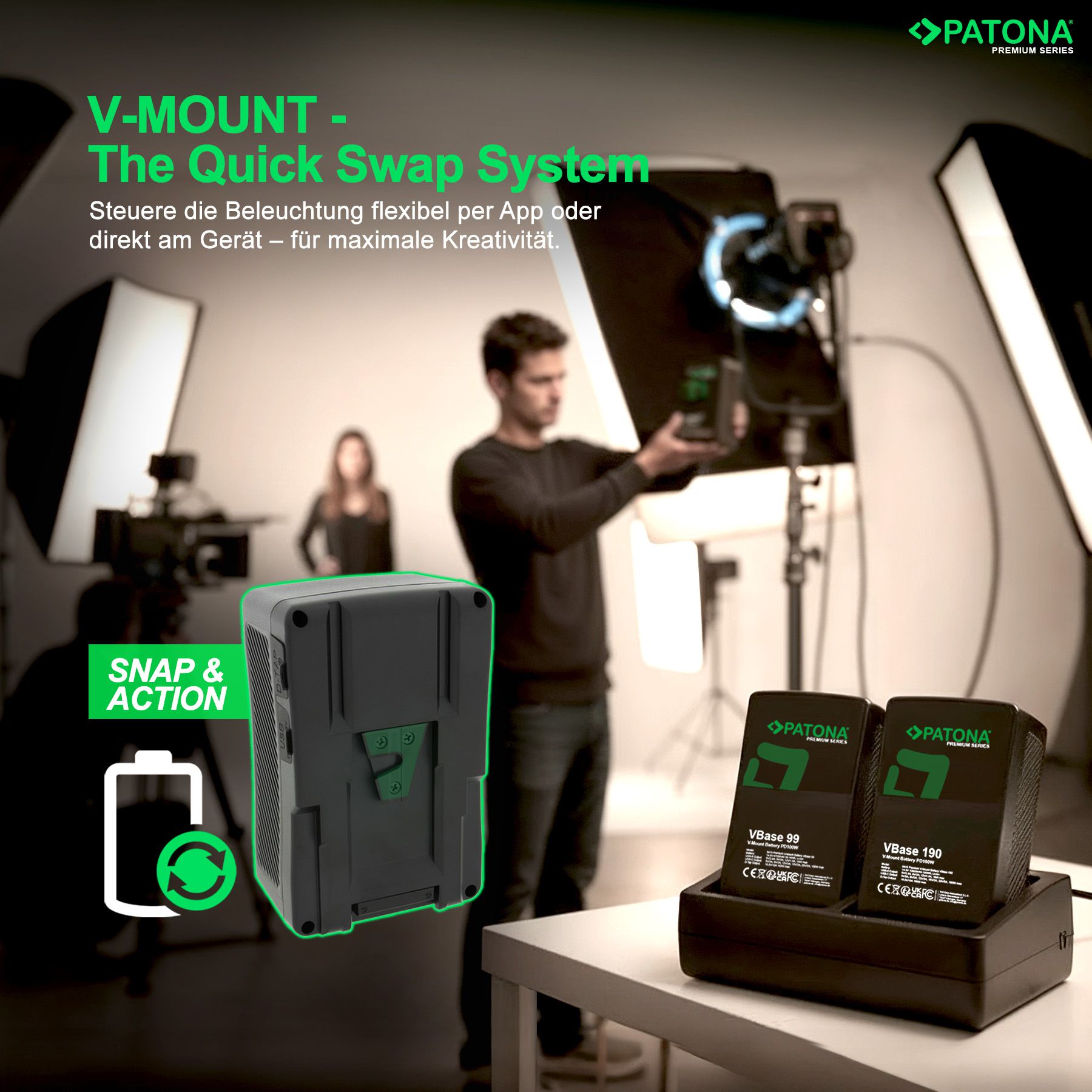 Patona Premium V-Mount 99Wh PD100W