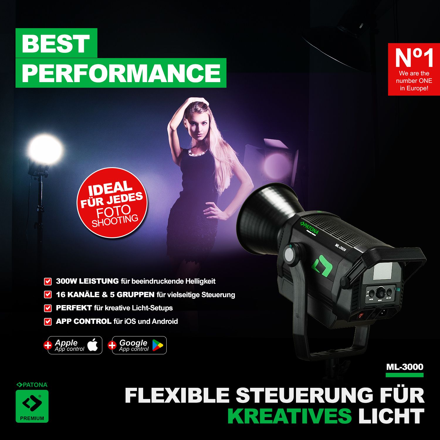 Patona Premium LED Light ML-3000