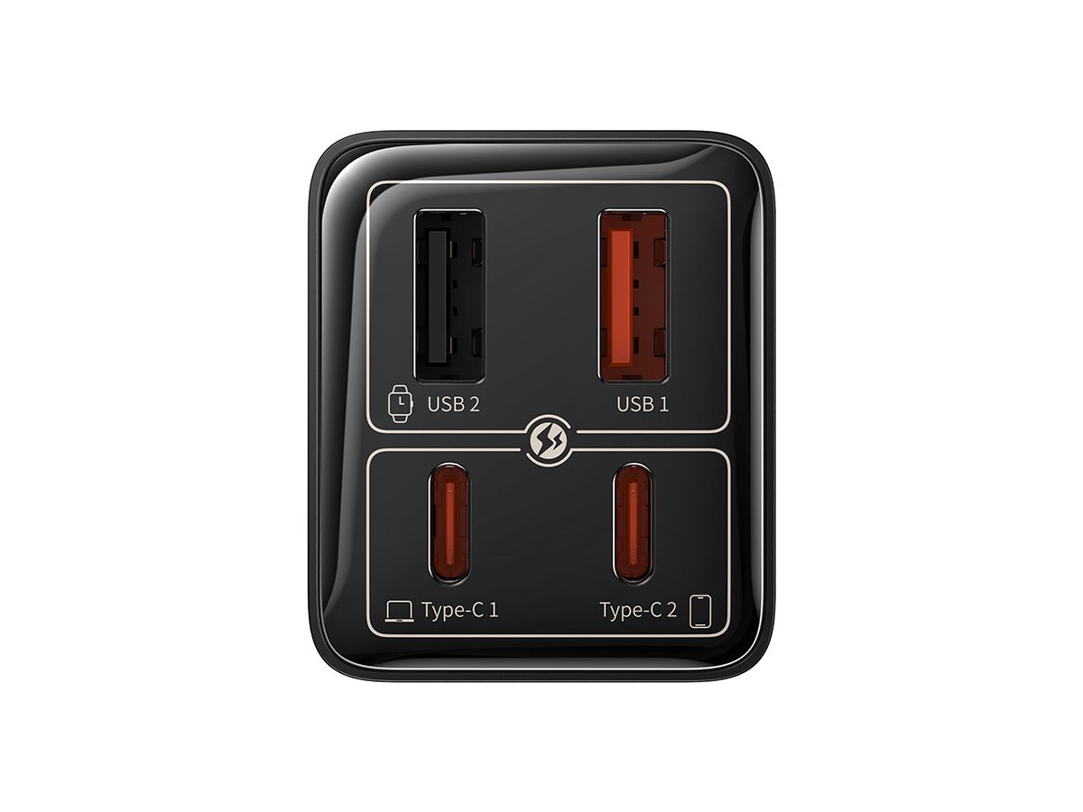 Baseus GaN6 Pro 4 Port Charger 65W Black
