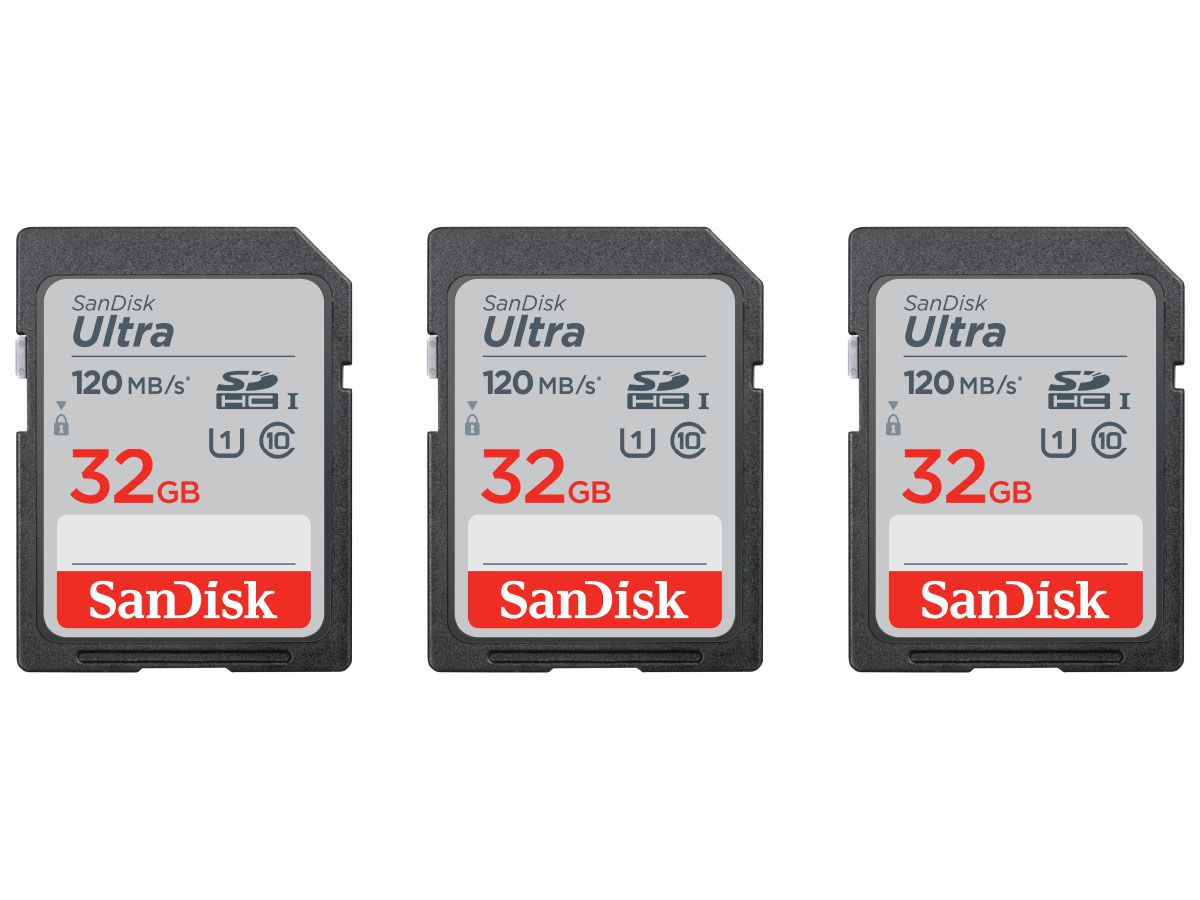 SanDisk Ultra 120MB/s SDHC 32GB 3Pk. U1