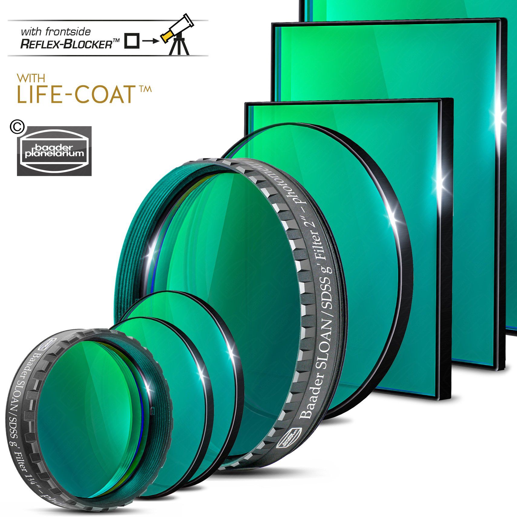 Baader SLOAN/SDSS g'  Filtre 1¼"