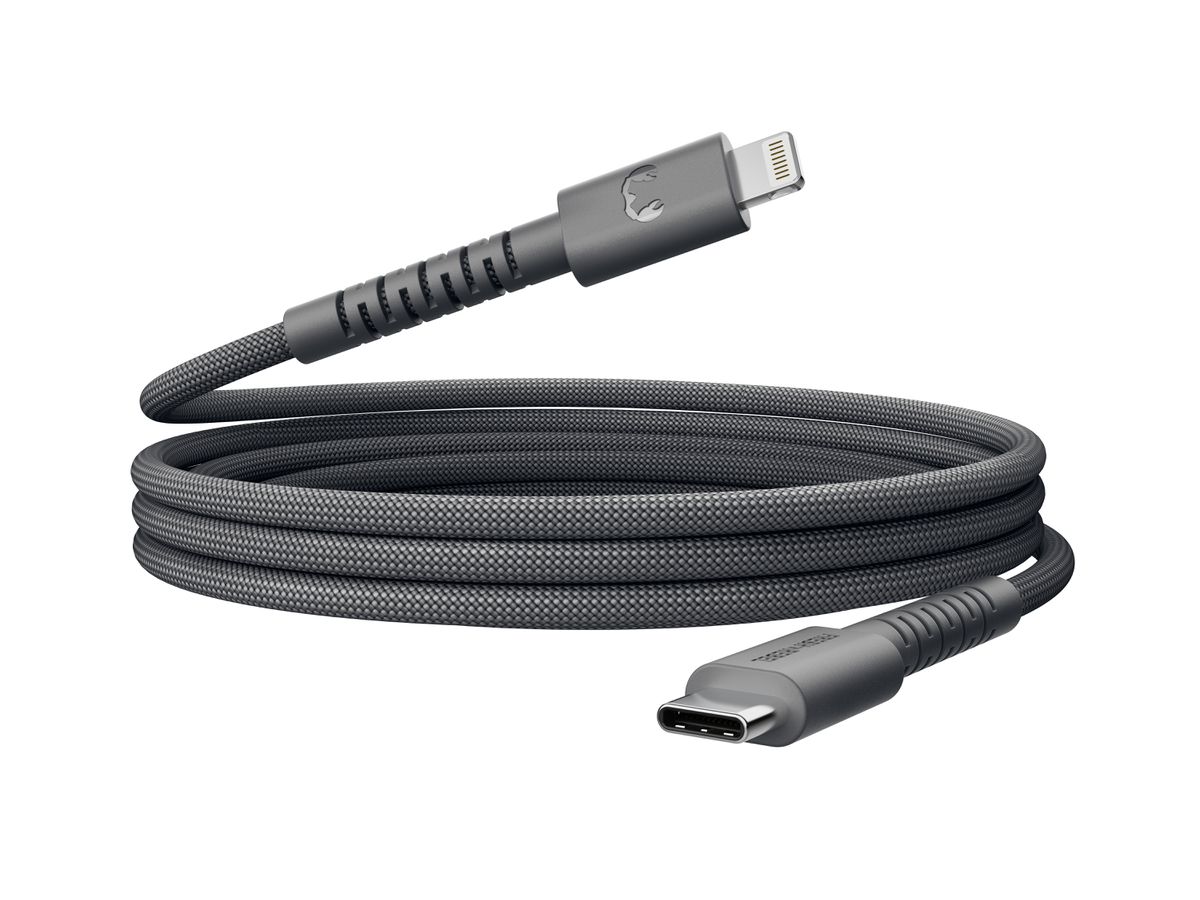 Fresh 'n Rebel USB-C to Lightning Grey