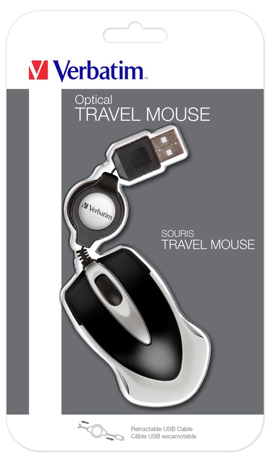 Verbatim Go Mini Travel Mouse Black