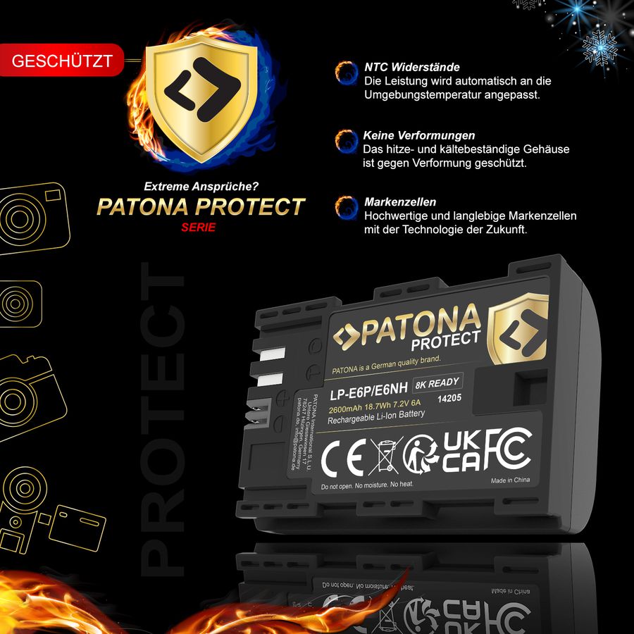 Patona Protect Batterie Canon LP-E6P
