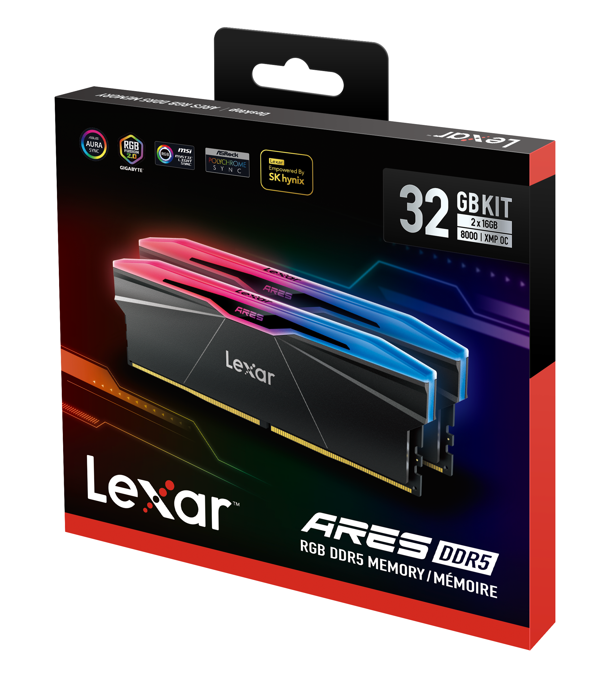 Lexar ARES DDR5 8000 MHz UDIMM 2x16GB