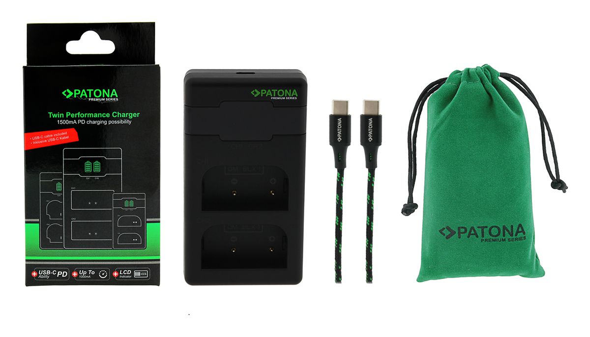PATONA Premium chargeur double BLX-1