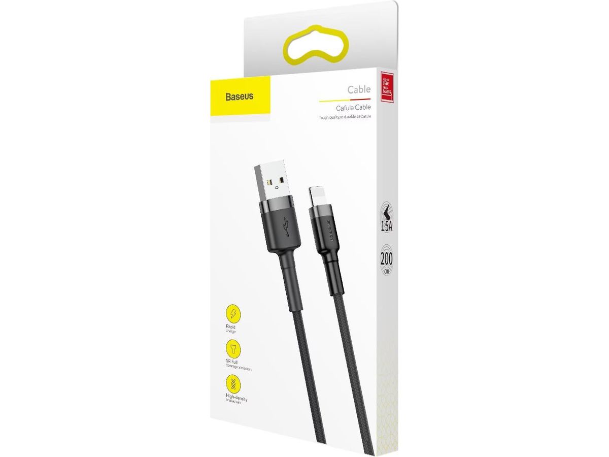 Baseus USB-A to Lightning Cable 2m Black