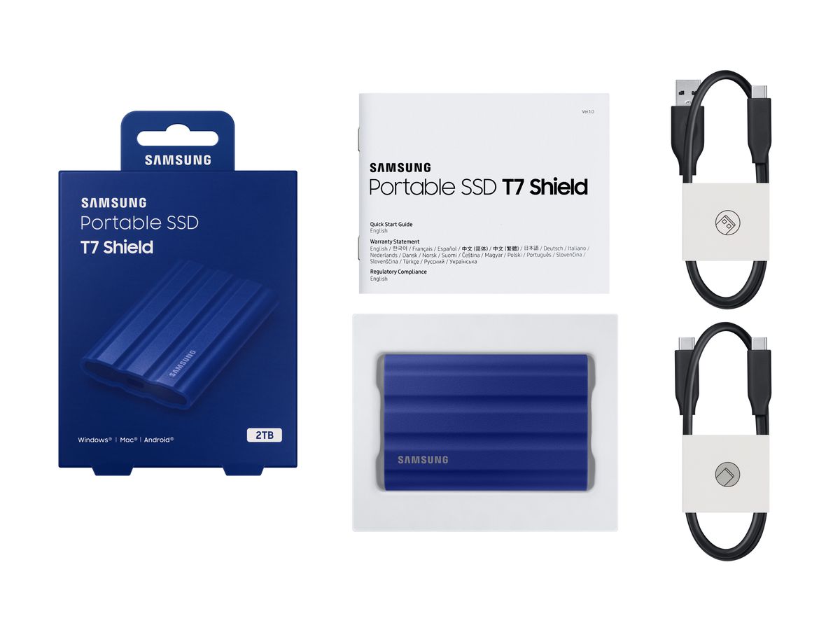 Samsung PSSD T7 Shield 2TB blue