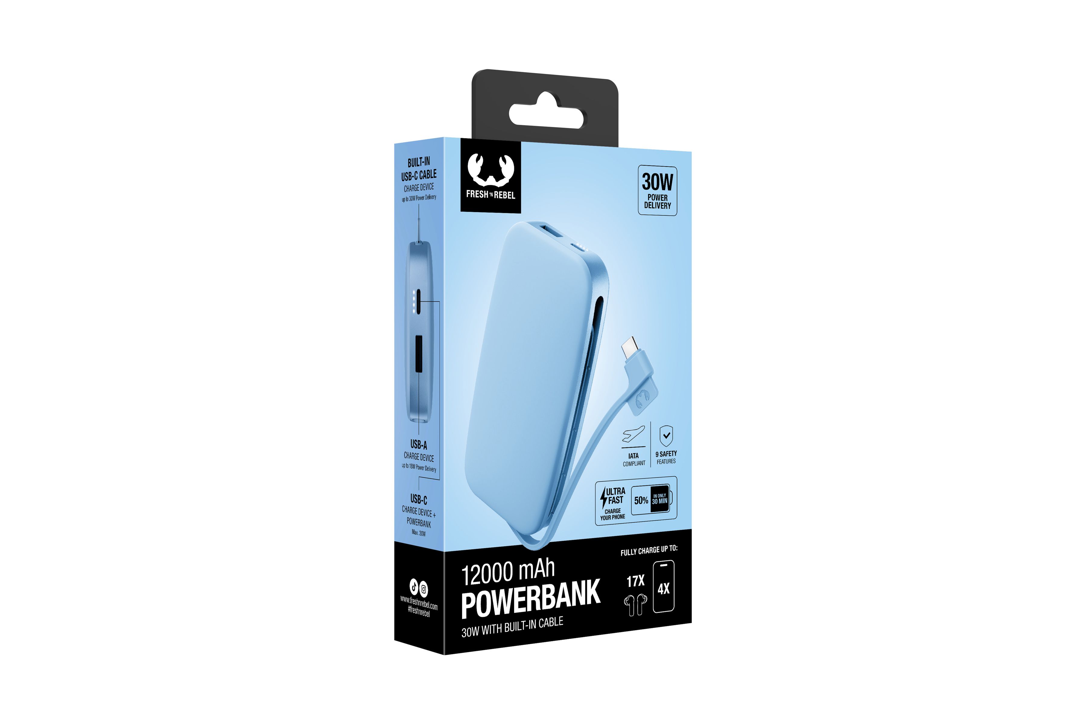 Fresh 'n Rebel Powerbank 12000 mAh Vivid