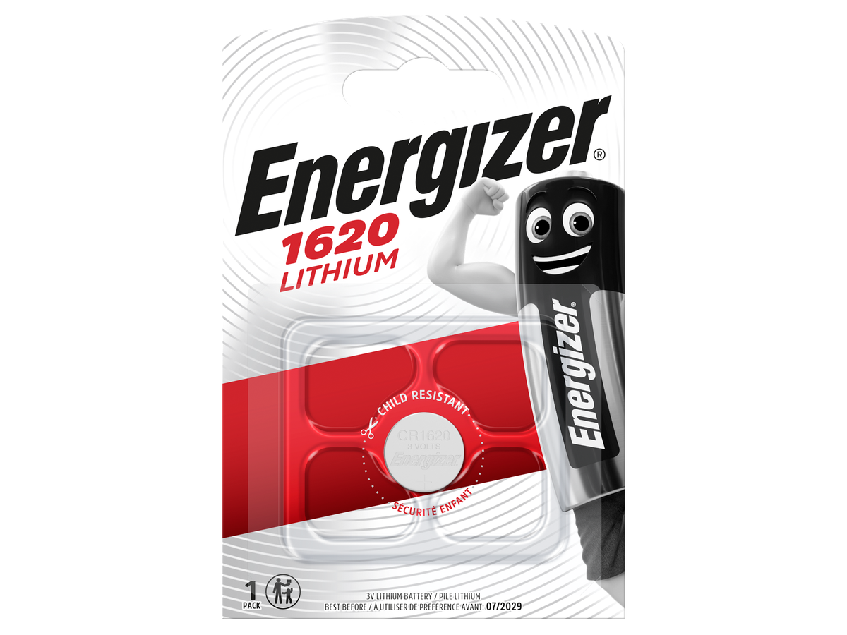 Energizer CR 1620 Lithium 3.0V     FSB-1