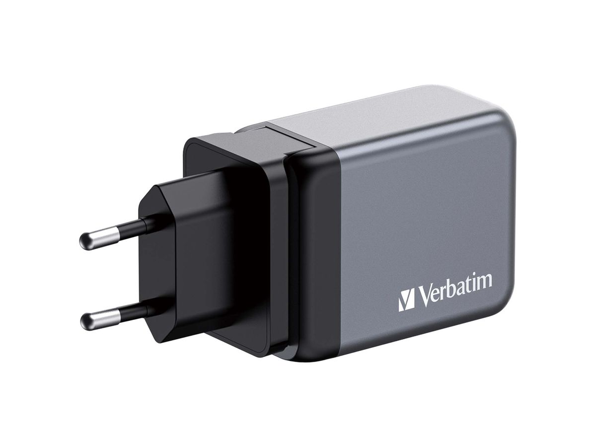 Verbatim GaN 3 Port Charger 65W