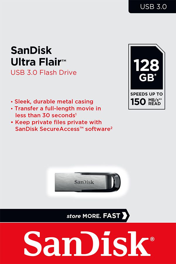 Sandisk Ultra USB 3.0 Flair 128GB