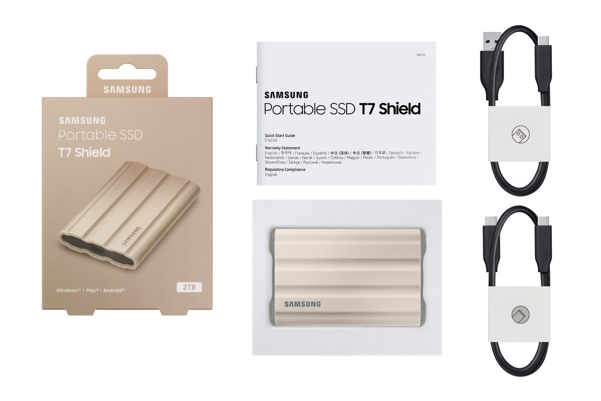 Samsung PSSD T7 Shield 2TB beige