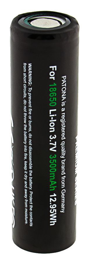 Patona Premium Akku 18650 flat top