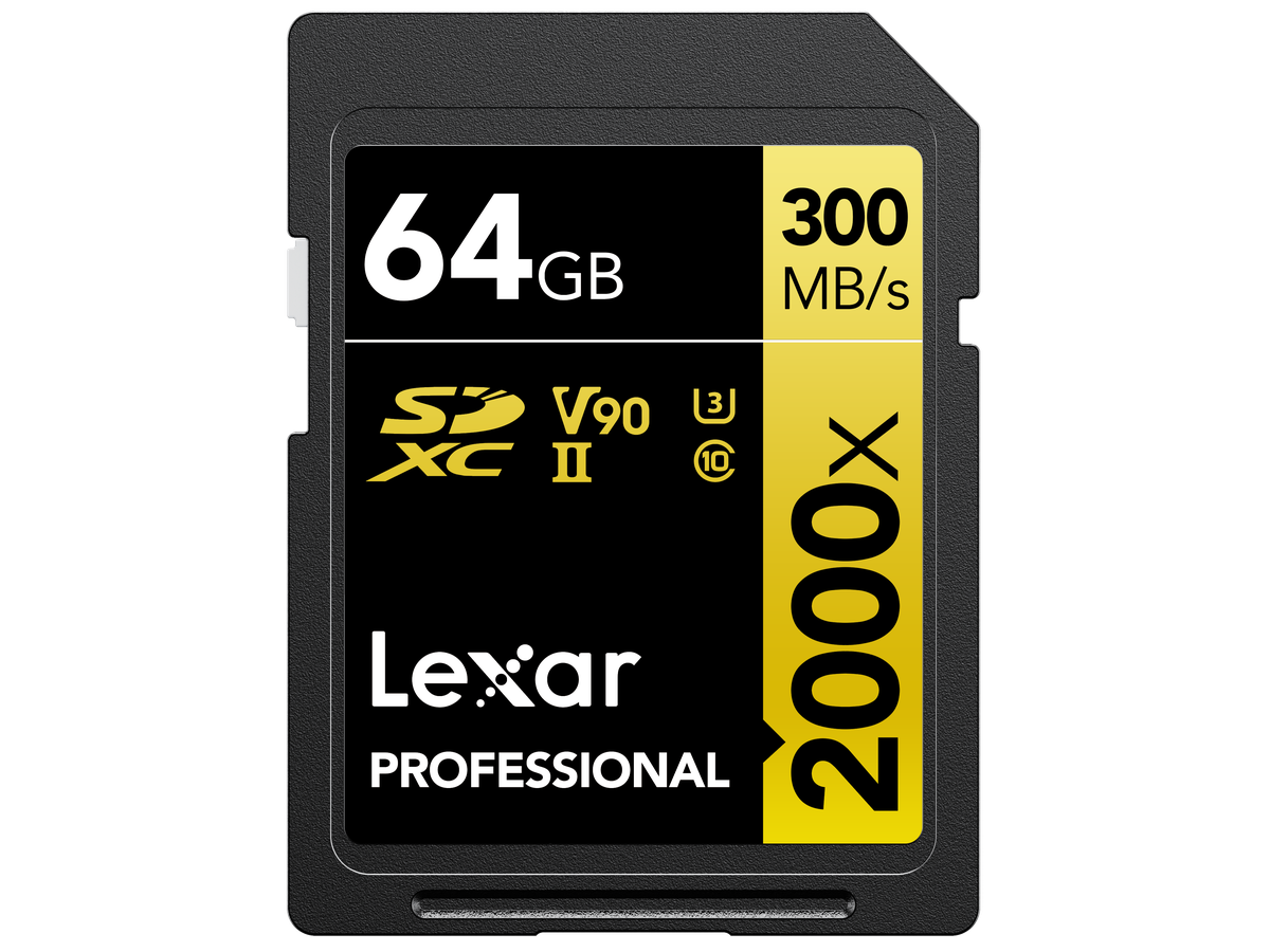 Lexar 2000x UHS-II SDXC 64GB Gold