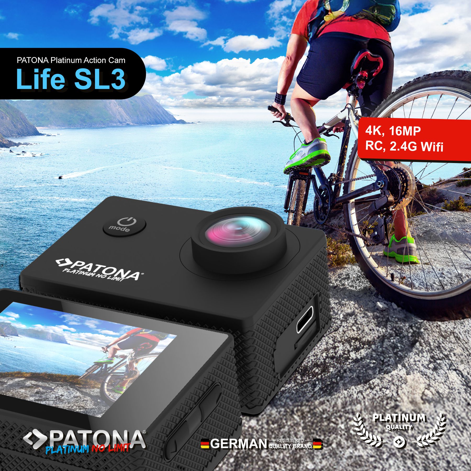 Patona Platinum Action Cam Life SL3 4K