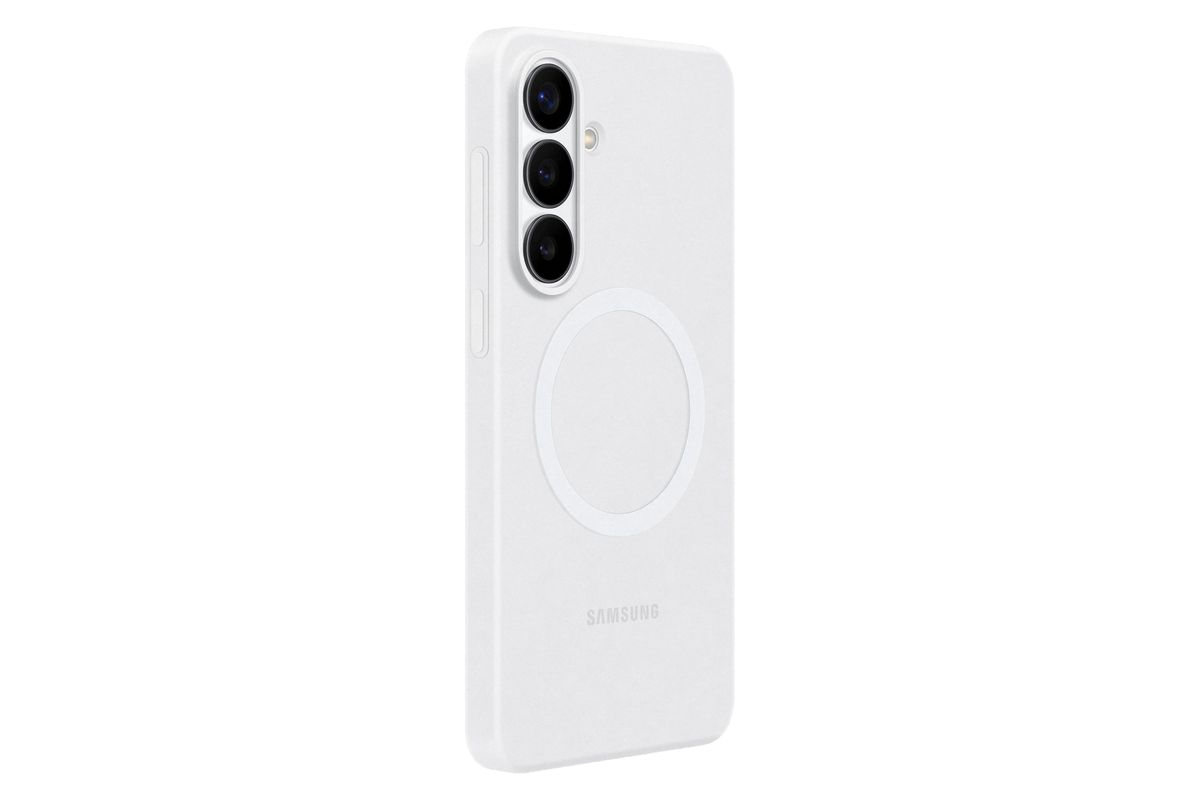 Samsung S26+ Silicone Magnet Case White