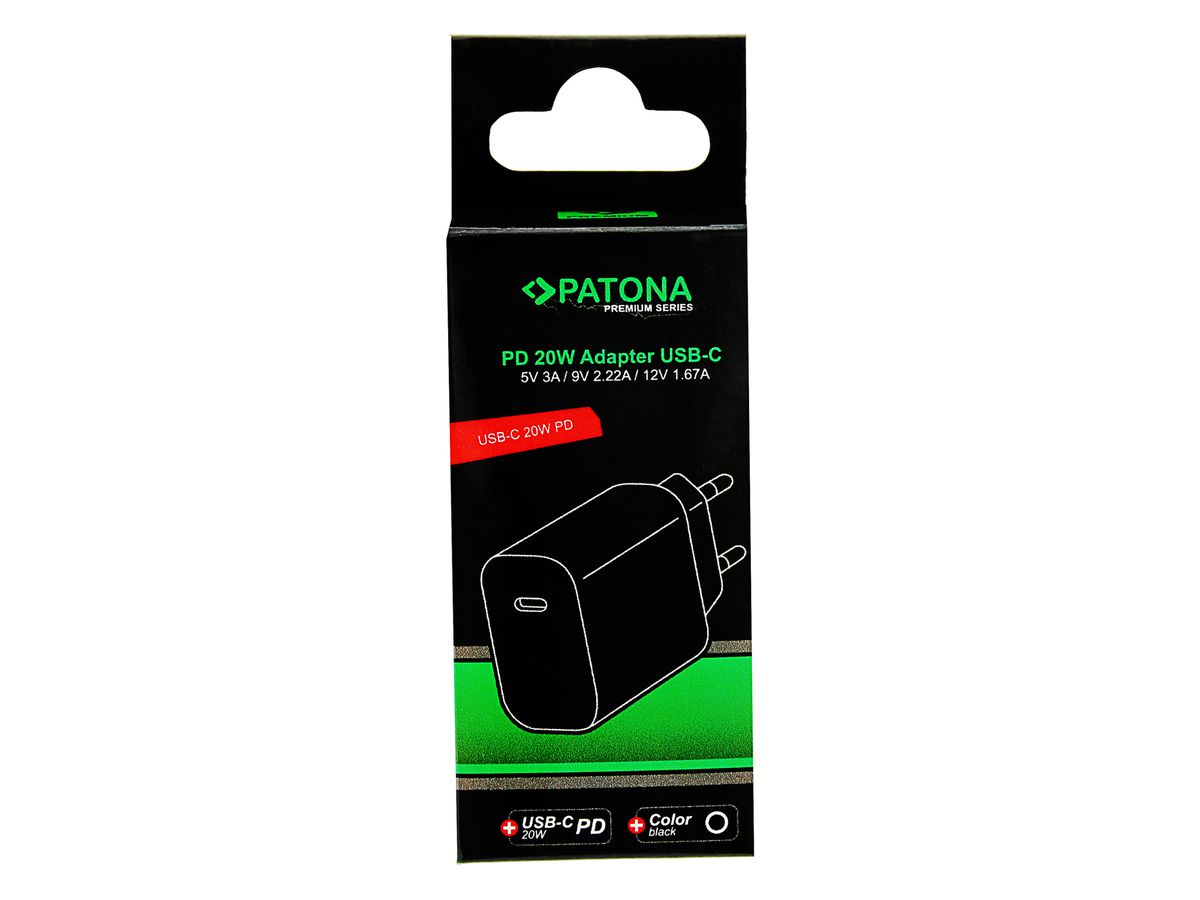 Patona Netzteil PD 20W USB-C 5V 3A White
