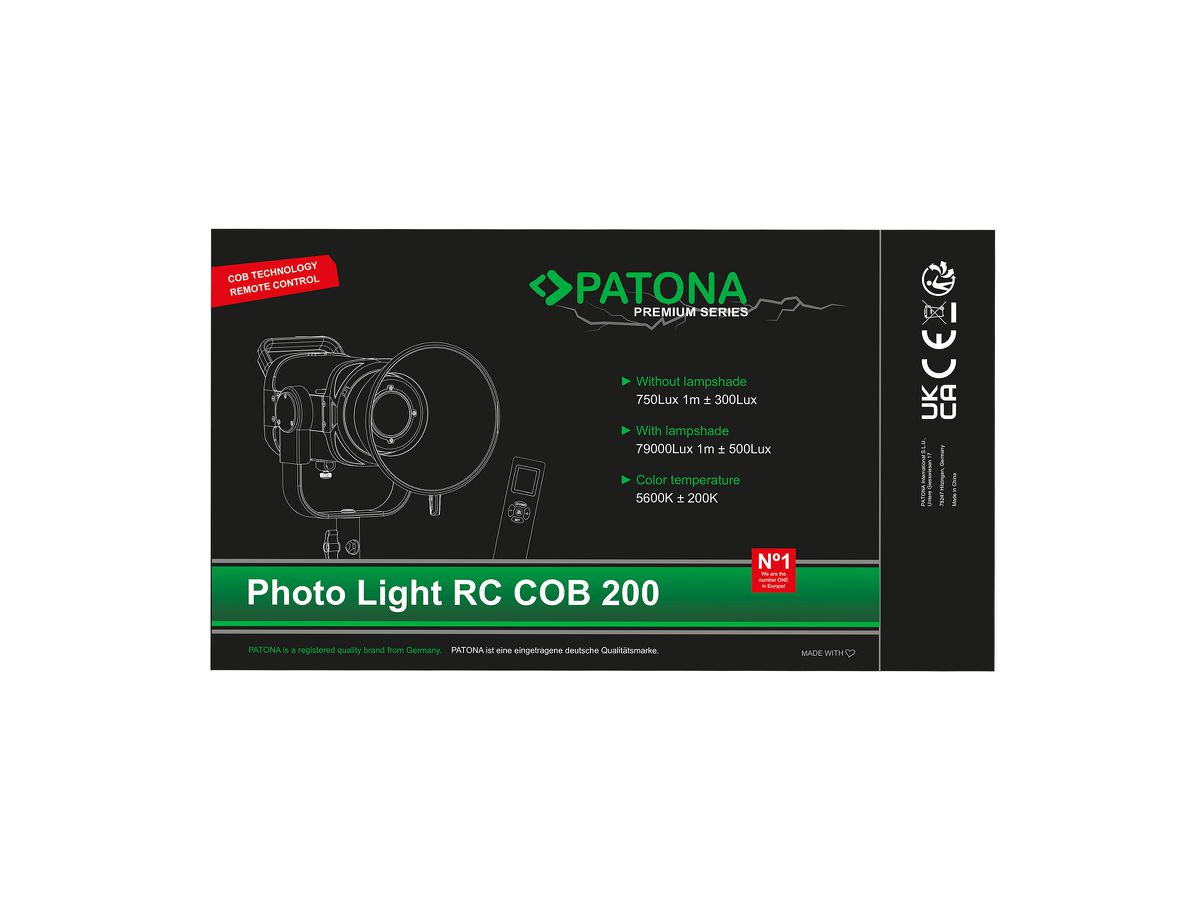 Patona Leuchte COB-200 APRC APP