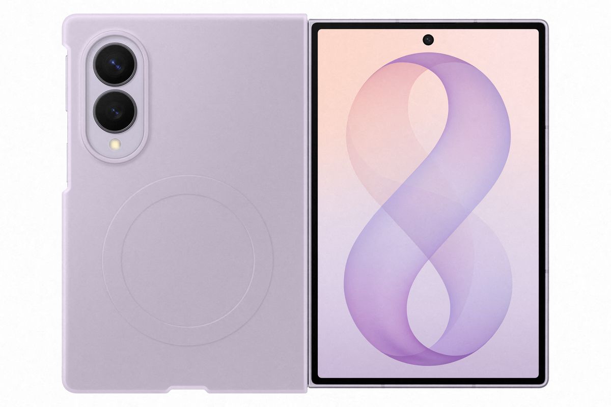 Samsung Fold 8 Silicone Magnet Lavender