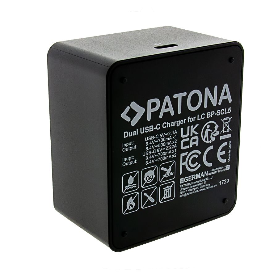 Patona Chargeur Dual Leica BP-SCL5