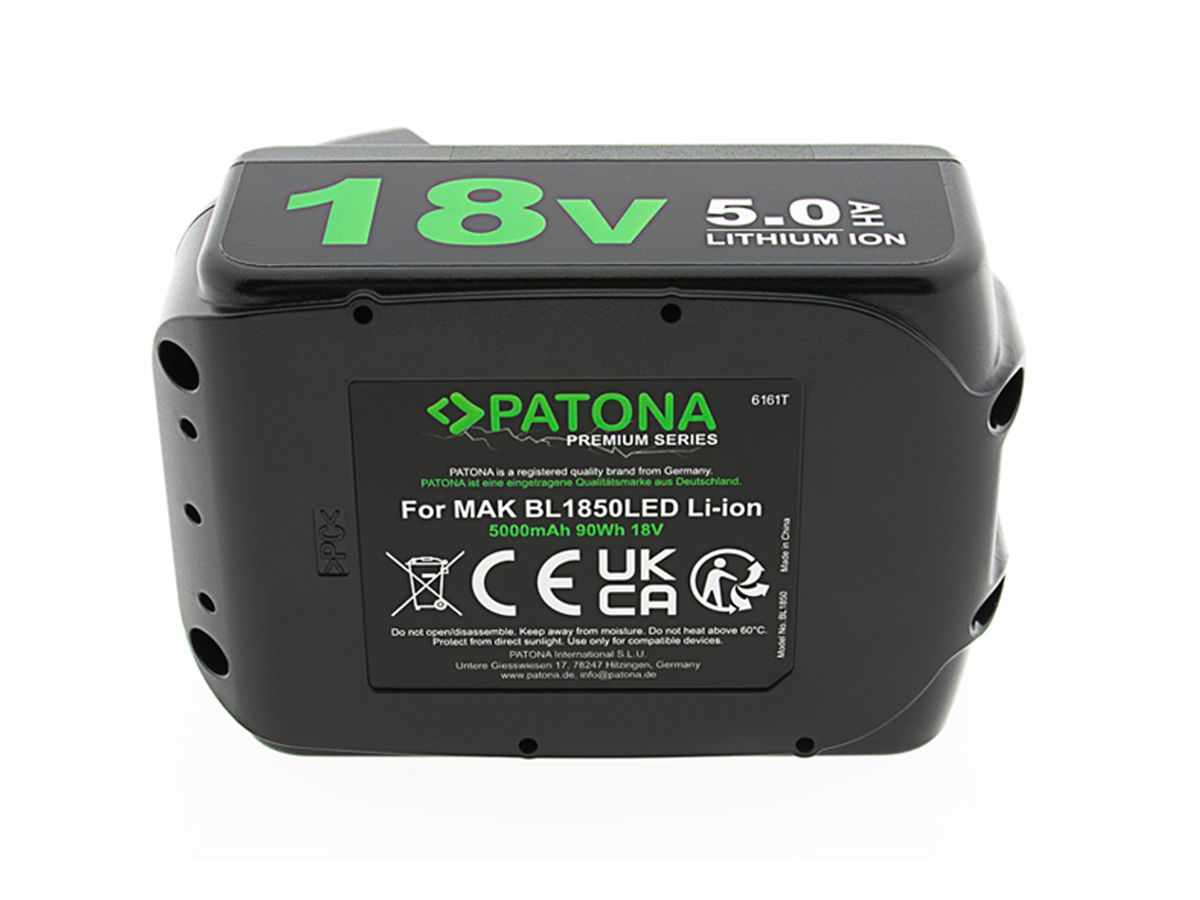 Patona Akku Makita BL1850LED 18 V LXT