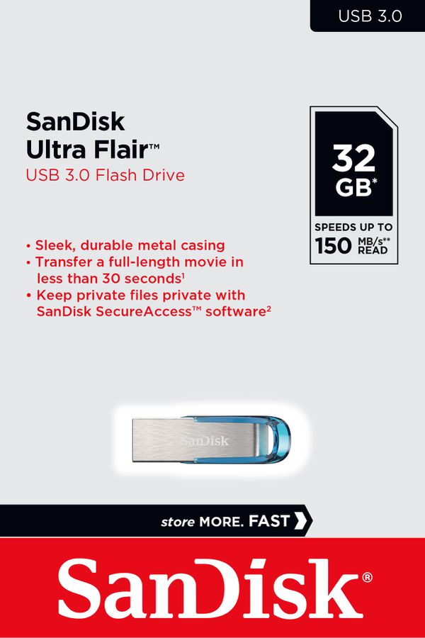 Sandisk Ultra USB 3.0 Flair 32GB Blue
