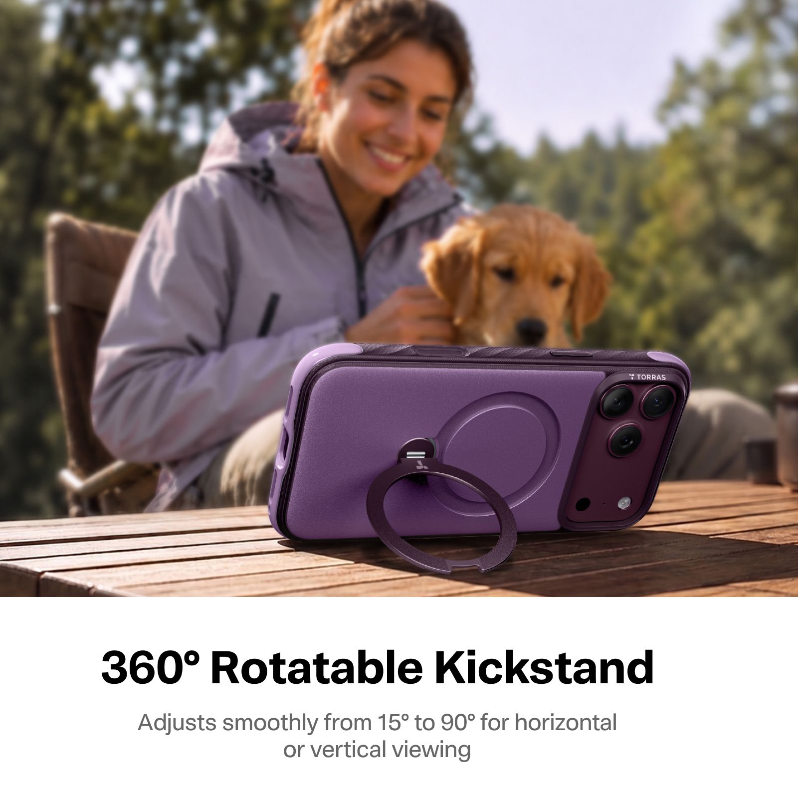 Torras Ostand Rugg iP 18 Pro Max Purple