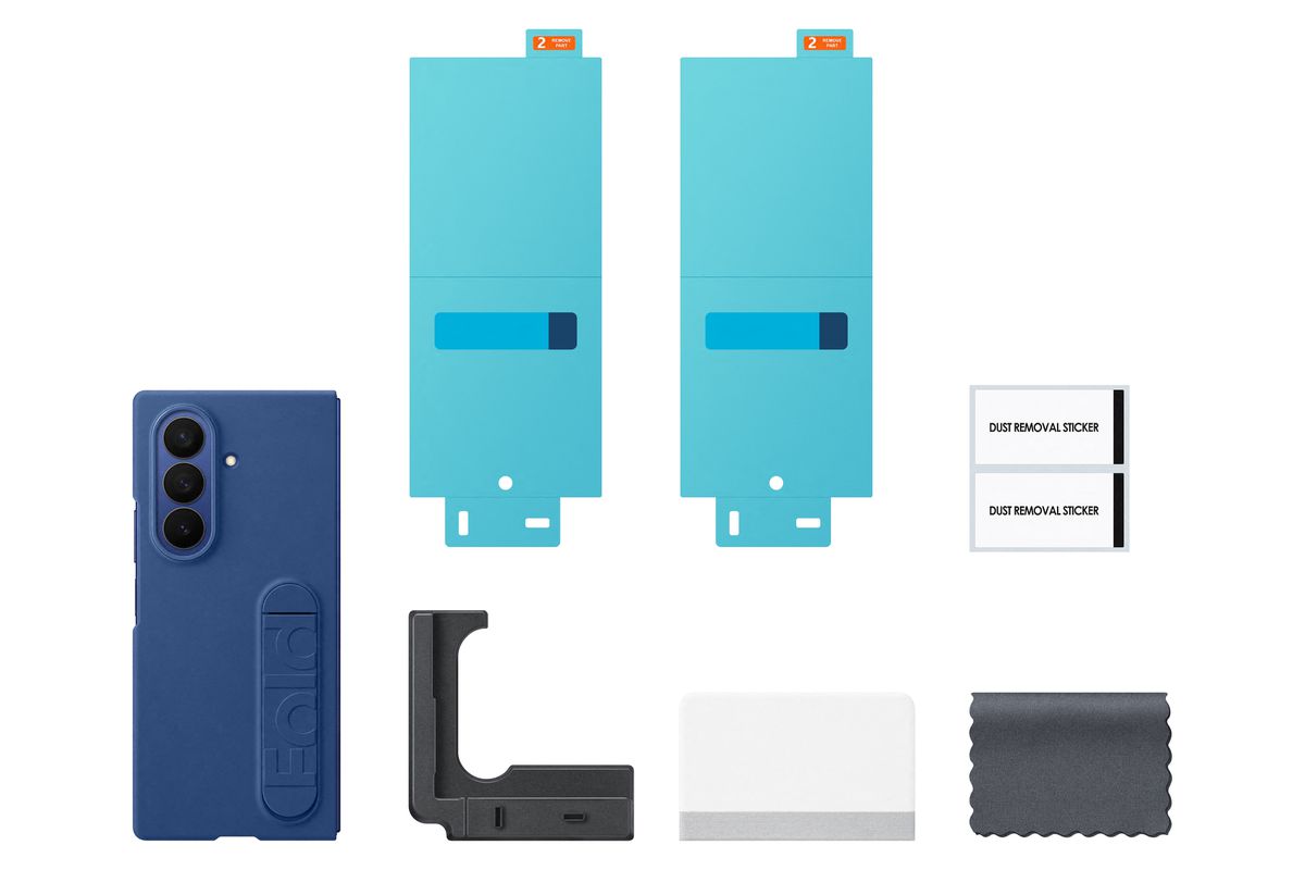 Samsung Fold 7 Silicone Case Blue