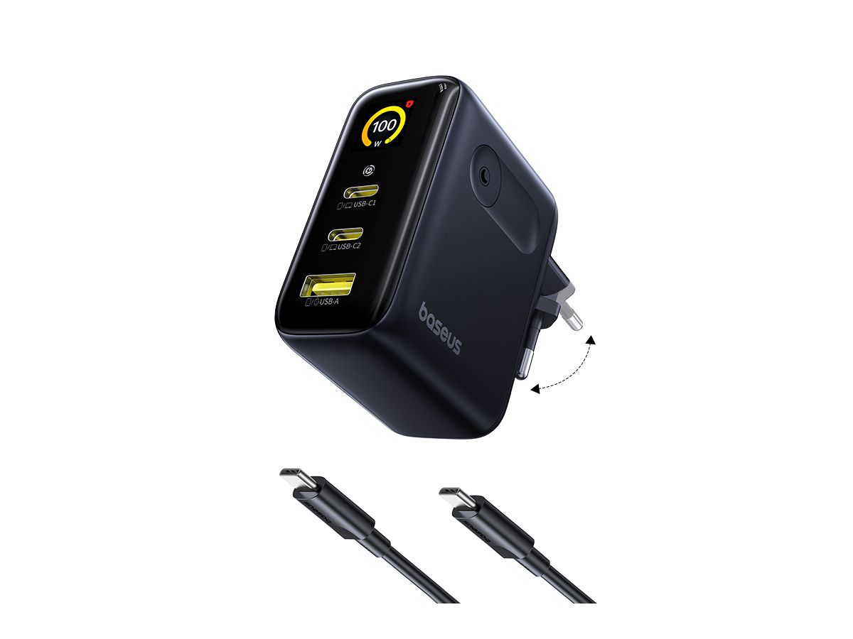Baseus PicoGo Display Fastcharg.100W Bl.