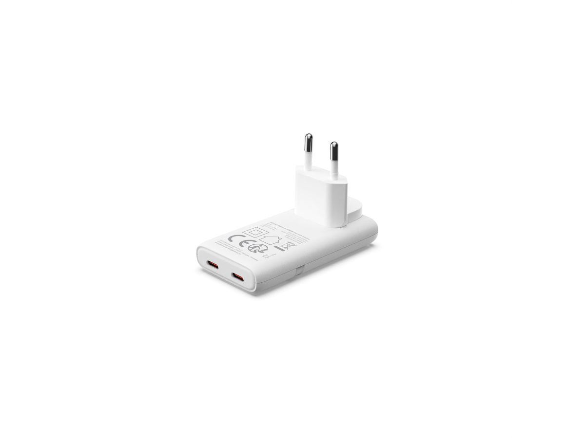 Patona GaN Flat PD 65W 2x USB-C White