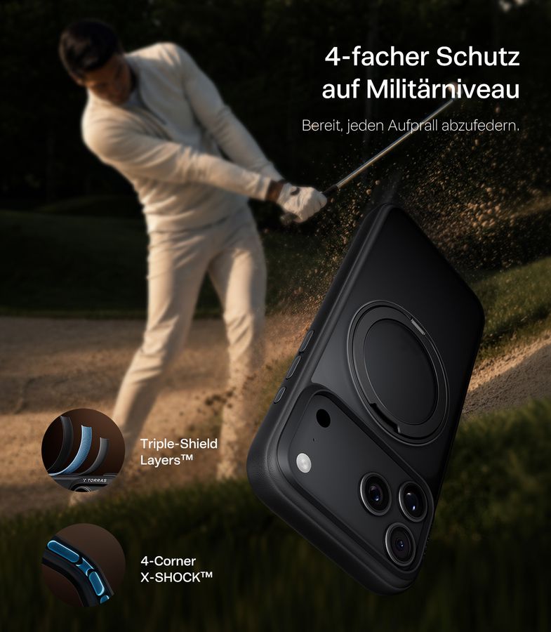 Torras Ostand Guardian iP 18 Pro Max Bl.