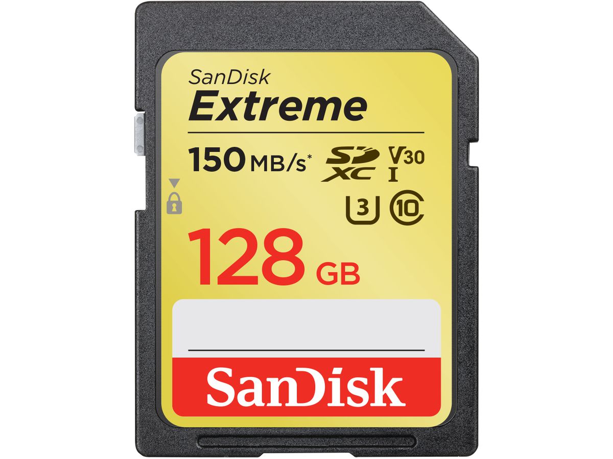 SanDisk Extreme 150MB/s SDXC 128GB V30