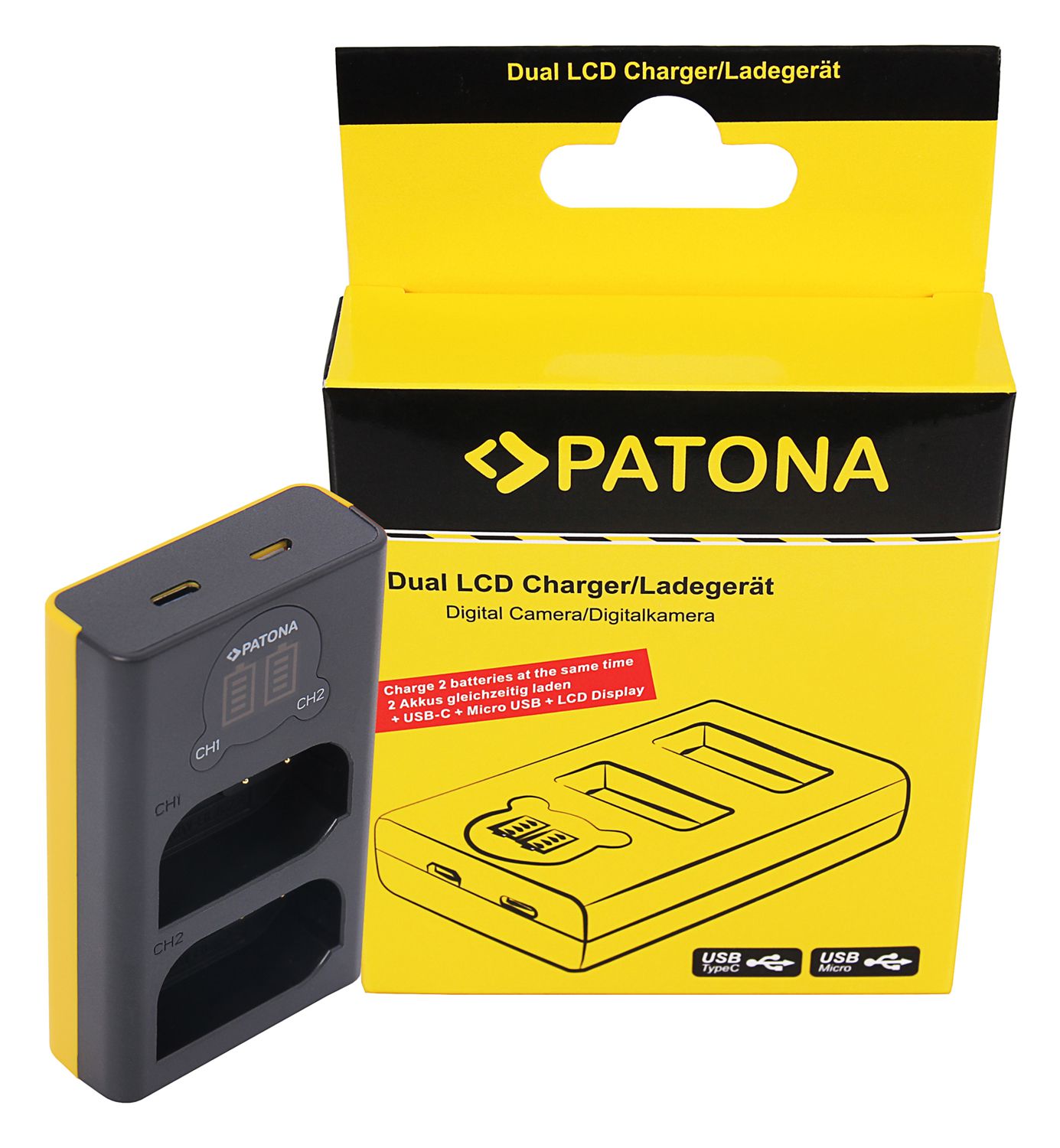 Patona Ladeg. Dual USB Panasonic BLK-22