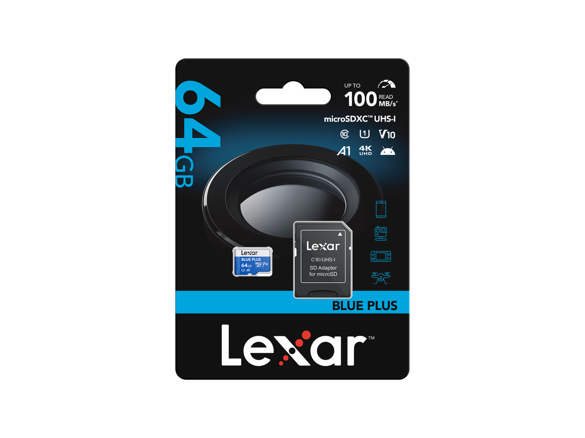 Lexar microSDXC 100MB/s Blue Plus 64GB