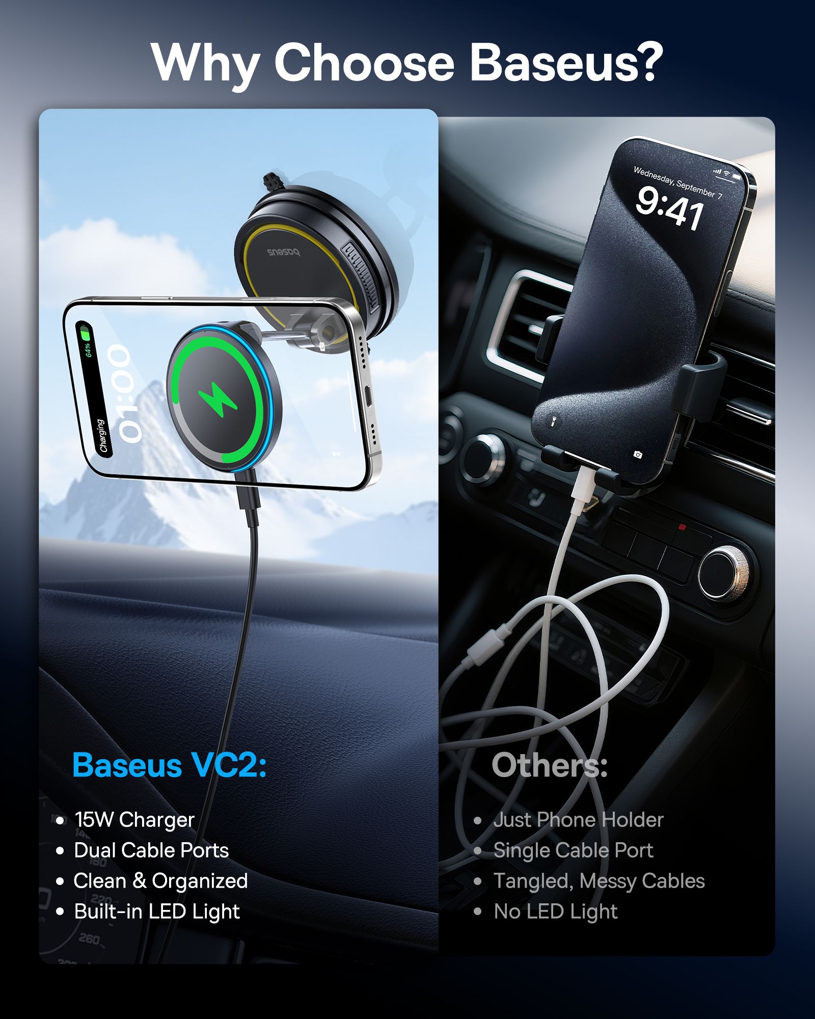 Baseus PrimeTrip VC2 FlexPro charg.Mount