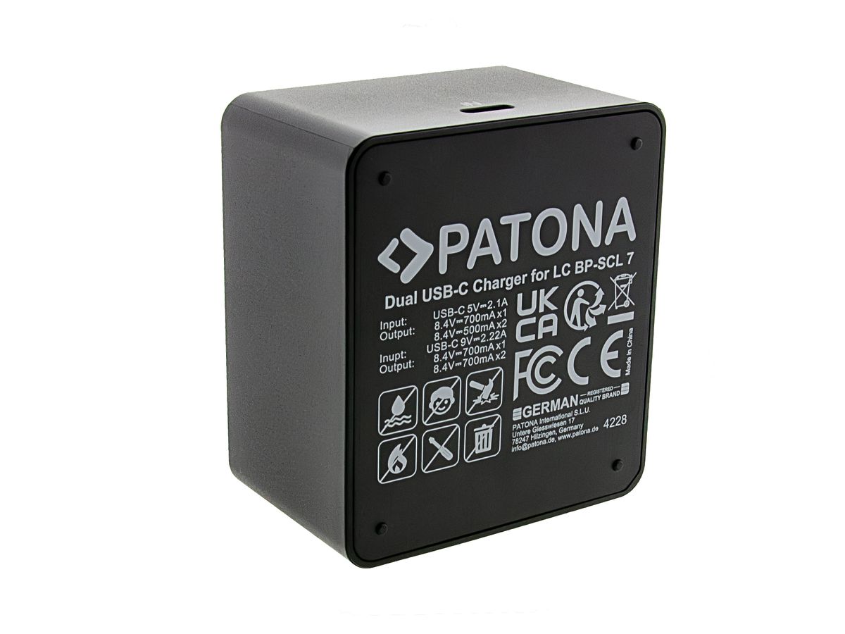 Patona Chargeur Dual Leica BP-SCL7