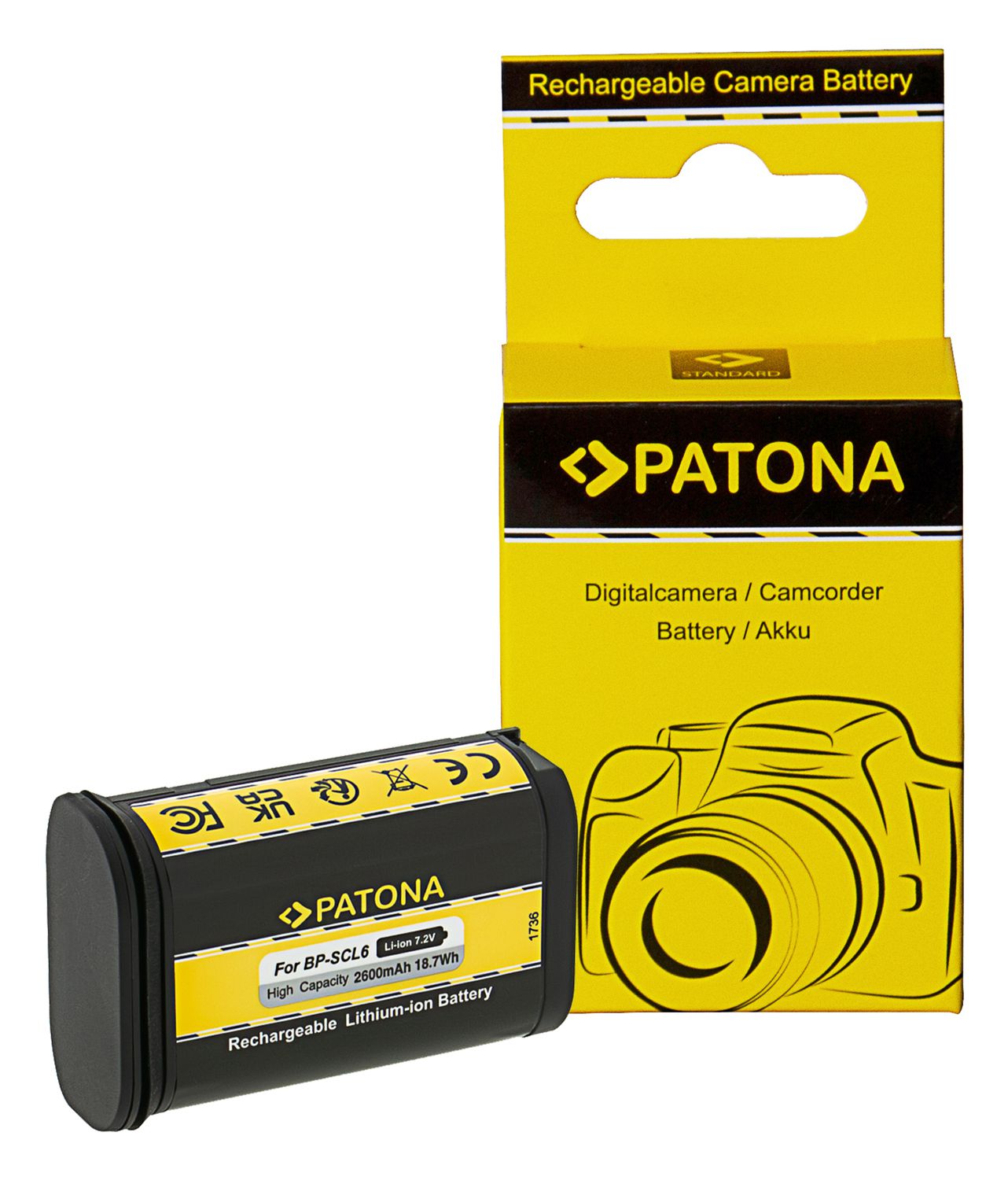Patona Batterie Leica BP-SCL6