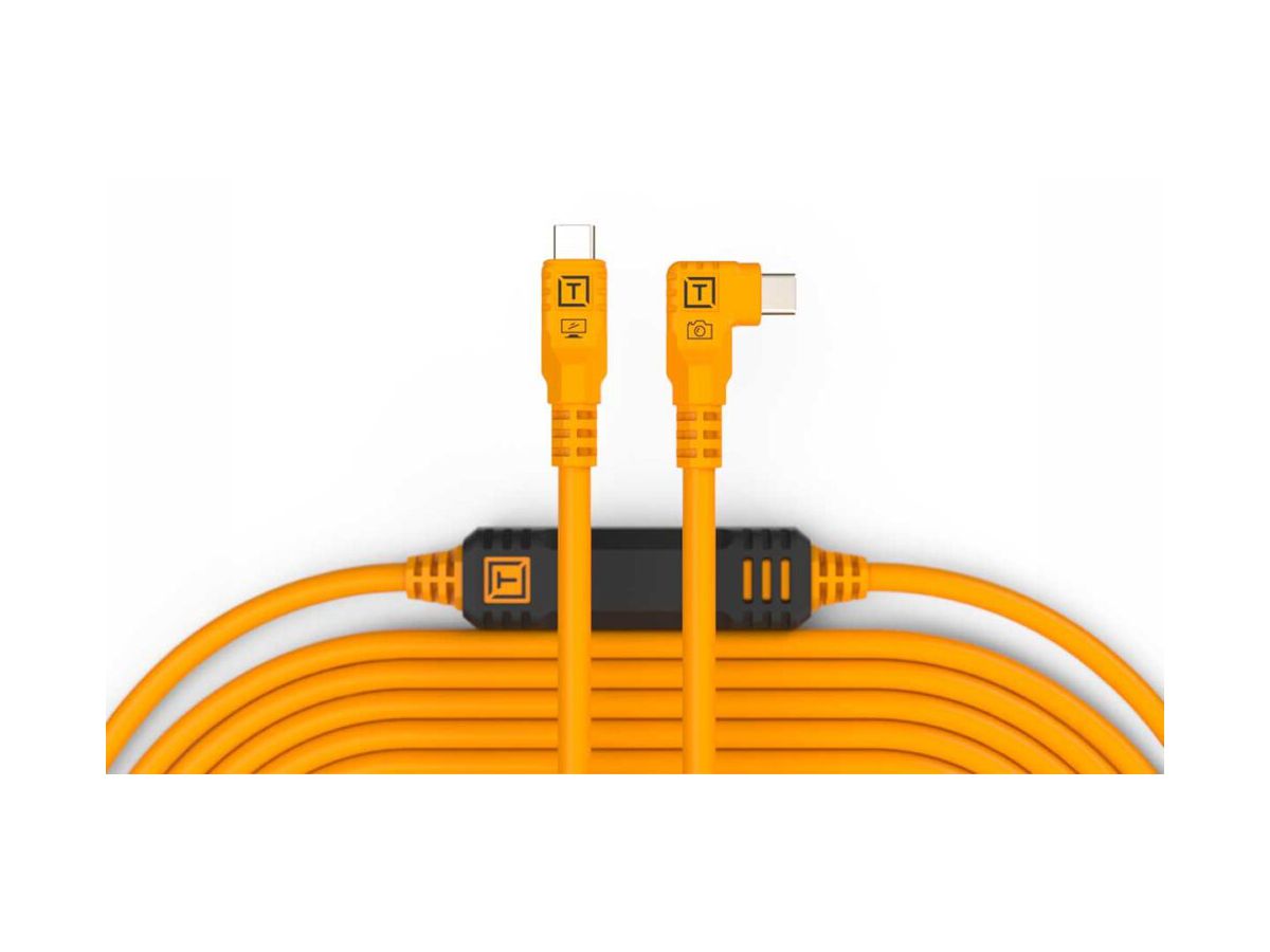 TetherPro USB-C to USB-C 9.4m RT Org