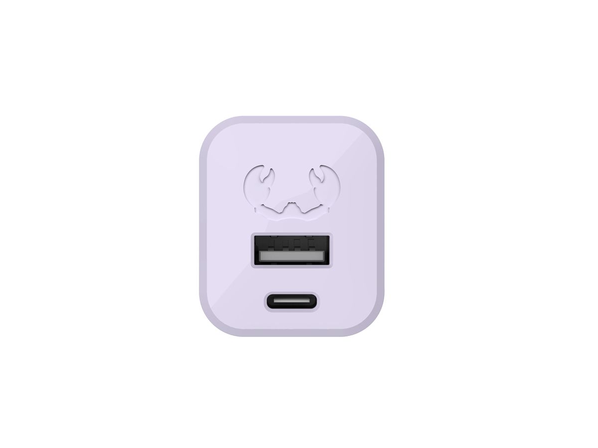 Fresh'N Rebel Mini Charger USB-C + A PD Dreamy Lilac 30W
