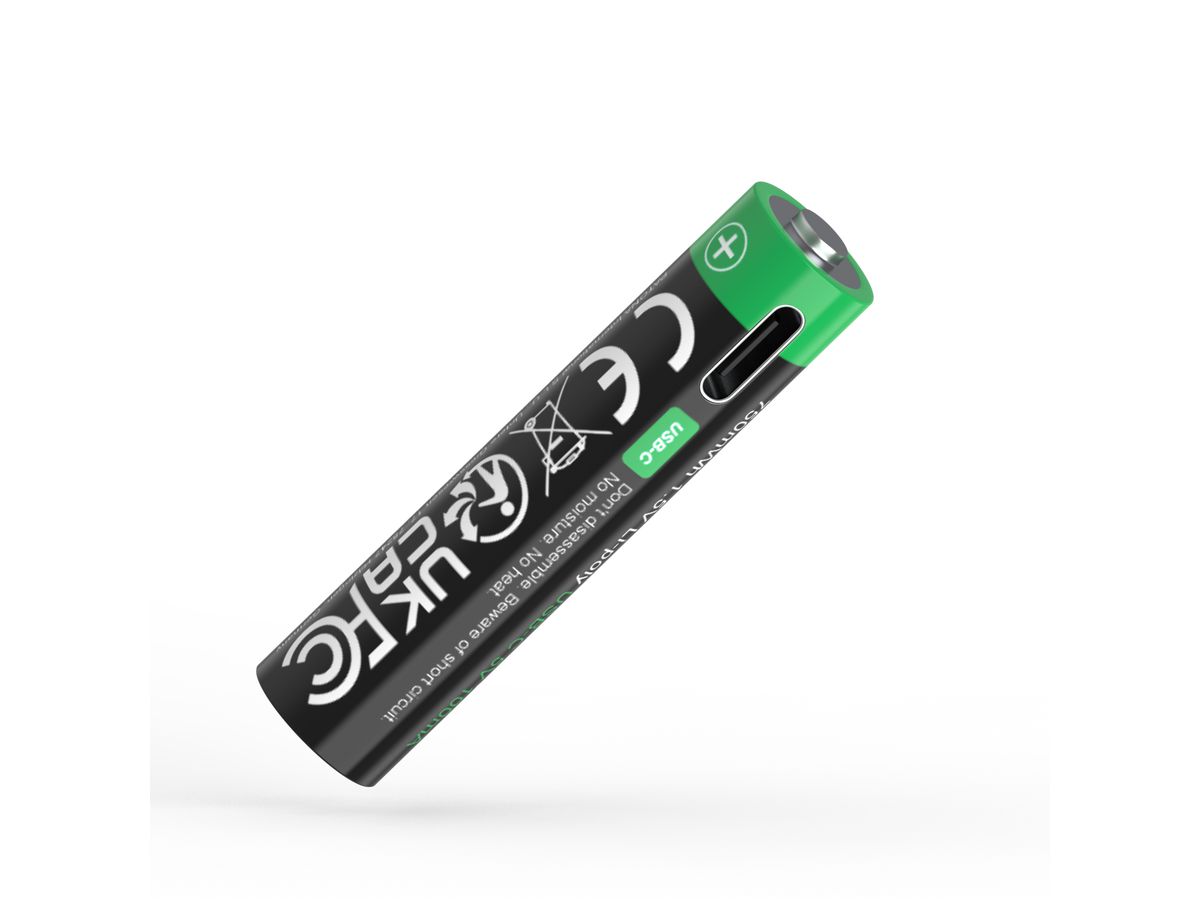 Patona Premium Akku 4x Micro AAA USB-C