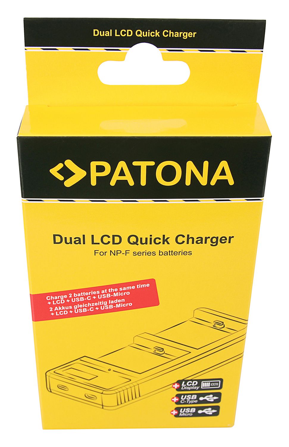 Patona Dual LCD Charger USB Sony NP-F750
