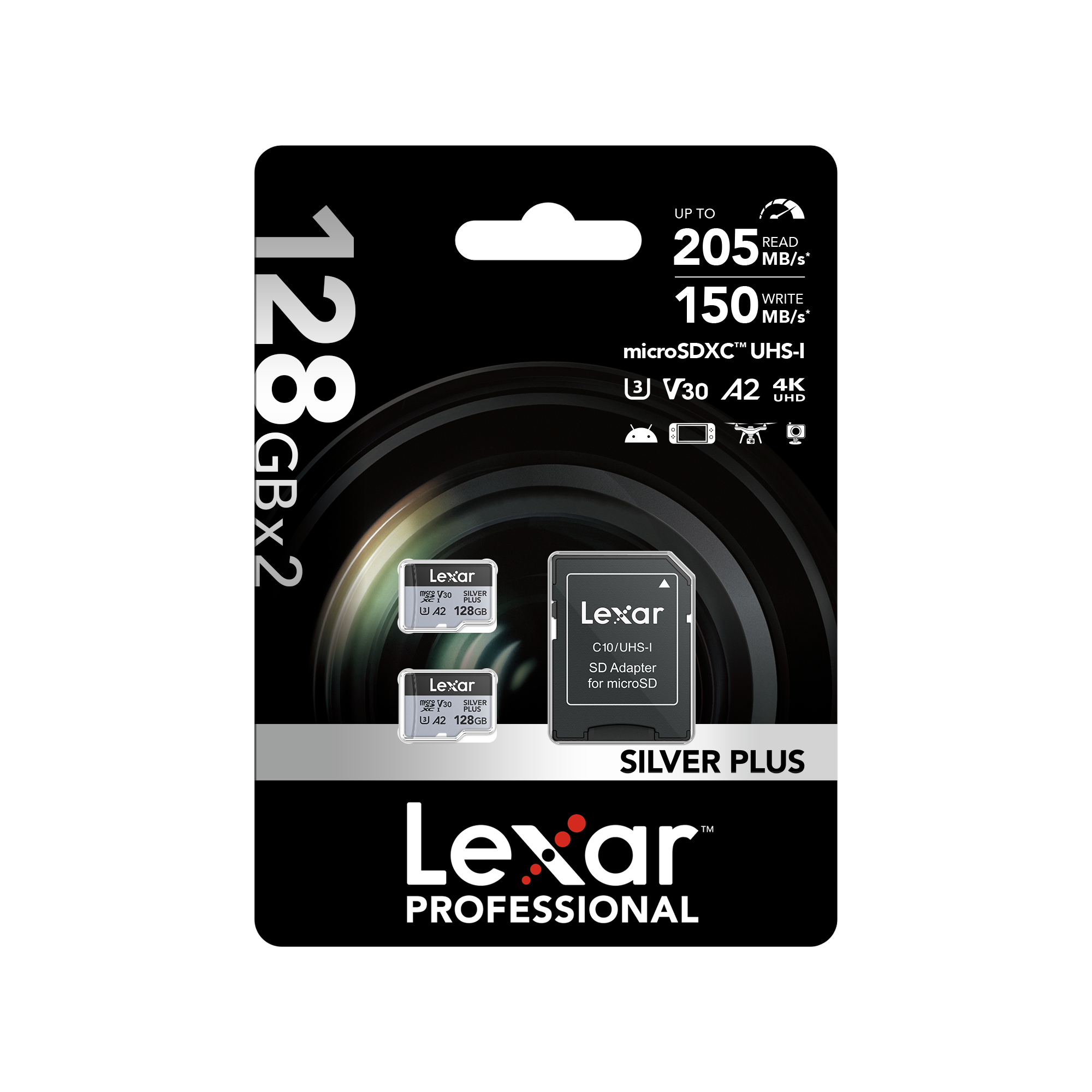 Lexar micro SDXC Silver Plus 2x128GB