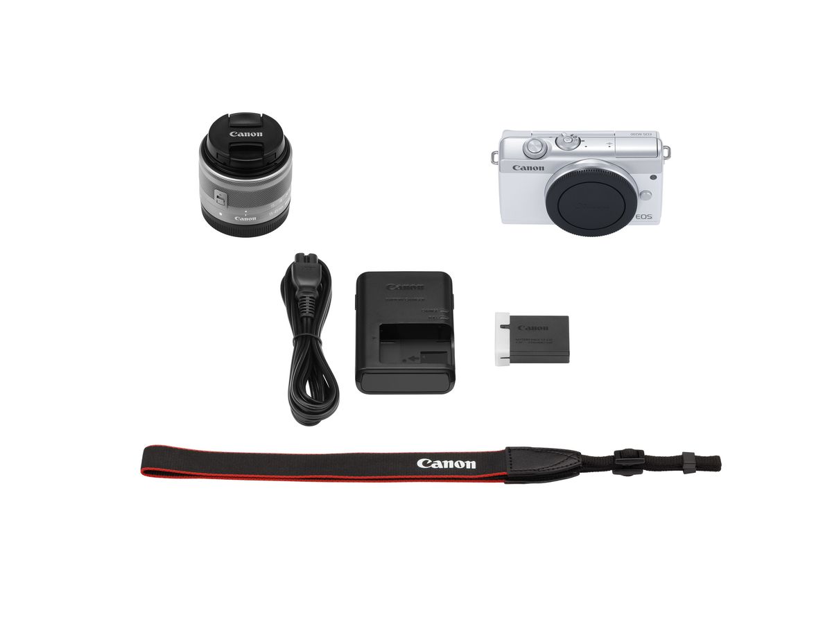 Canon EOS M200 + 15-45mm Weiss