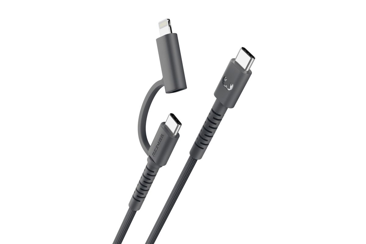 Fresh 'n Rebel USB-C Combo Cable Grey