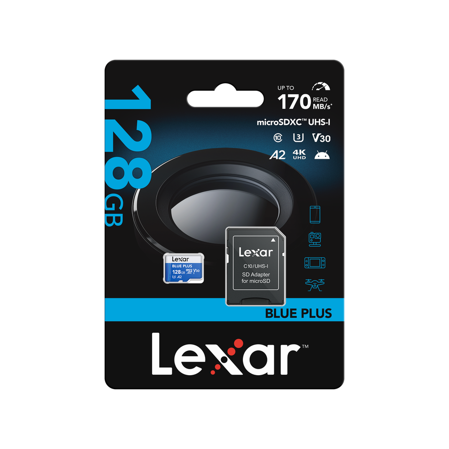 Lexar microSDXC 100MB/s Blue Plus 128GB