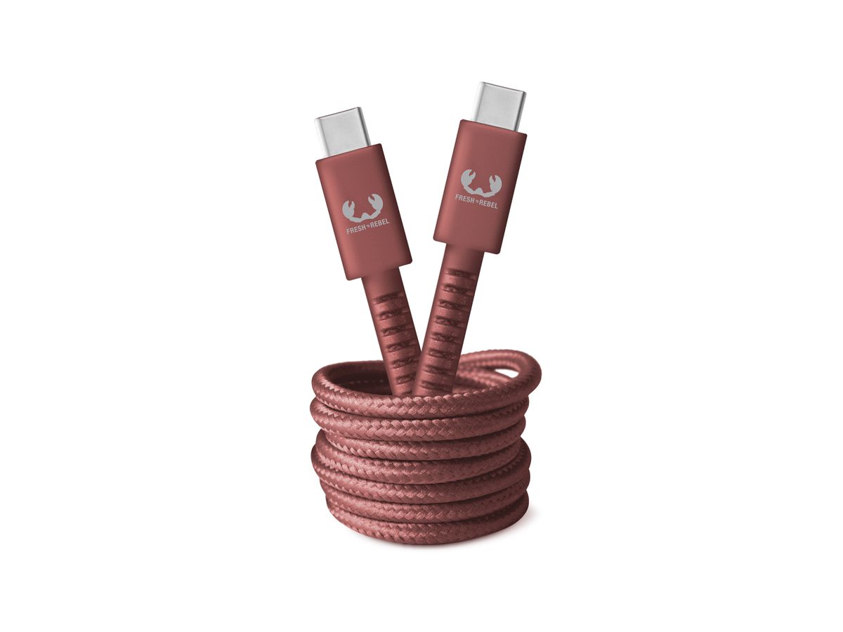 Fresh 'n Rebel USB-C to USB-C Red